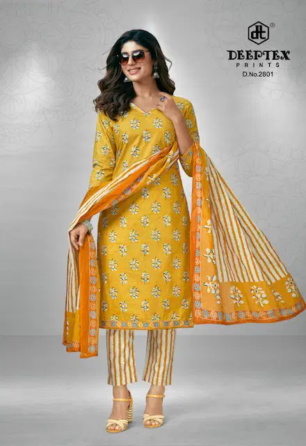 Chief Guest Vol 28 By Deeptex Printed Cotton Dress Material Catalog
